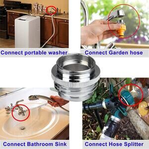 Garden Hose to Sink Faucet Adapter 3 Pack Kitchen Sink Faucet Adapter Connect